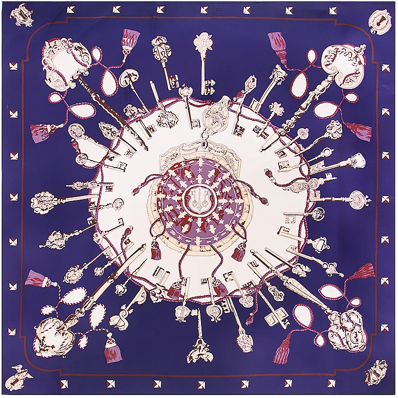 Autumn Winter New Style 130cm Square Heavyweight Silk Twill Vintage Key Women's Large Scarf Fashionable Neck Warmer
Autumn Winter New Style 130cm Square Heavyweight Silk Twill Vintage Key Women's Large Scarf Fashionable Neck Warmer