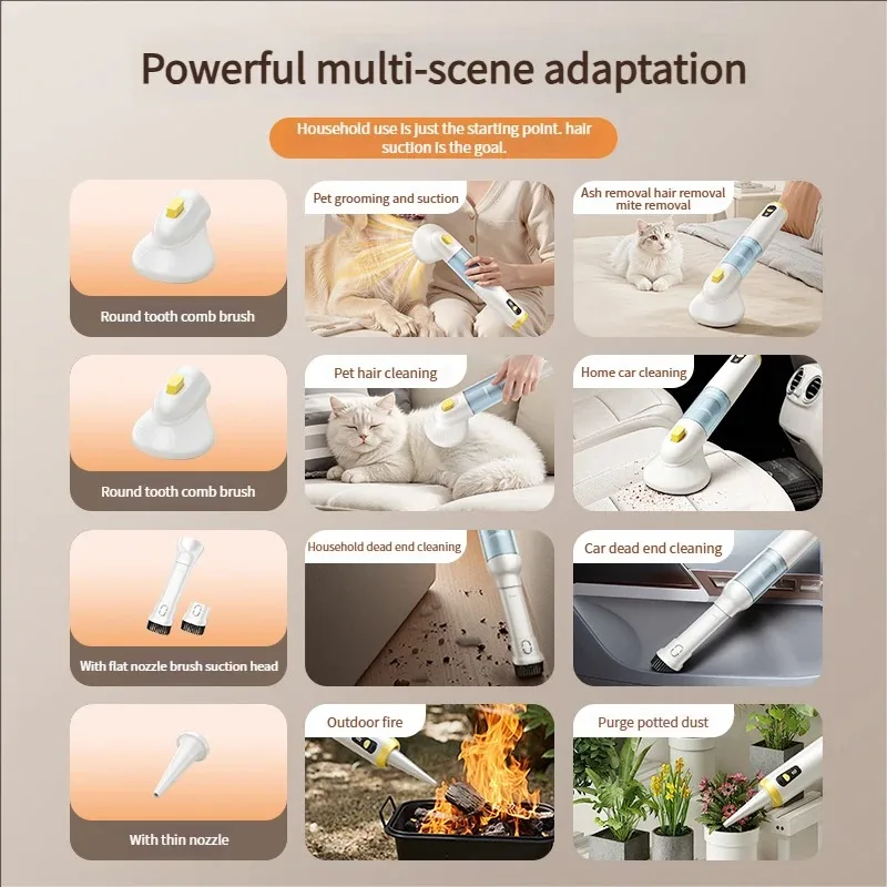 Многофункциональный пылесос для шерсти животных с передовой циклонной технологией, мощное всасывание для удаления шерсти дома и в автомобиле
Многофункциональный пылесос для шерсти животных с передовой циклонной технологией, мощное всасывание для удаления шерсти дома и в автомобиле