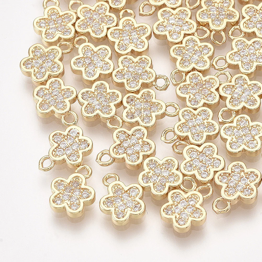 50pcs Brass Cubic Zirconia Charms Flower Clear Real 18K Gold Plated for Making DIY Jewelry Necklace Earring Bracelet Supplies
50pcs Brass Cubic Zirconia Charms Flower Clear Real 18K Gold Plated for Making DIY Jewelry Necklace Earring Bracelet Supplies