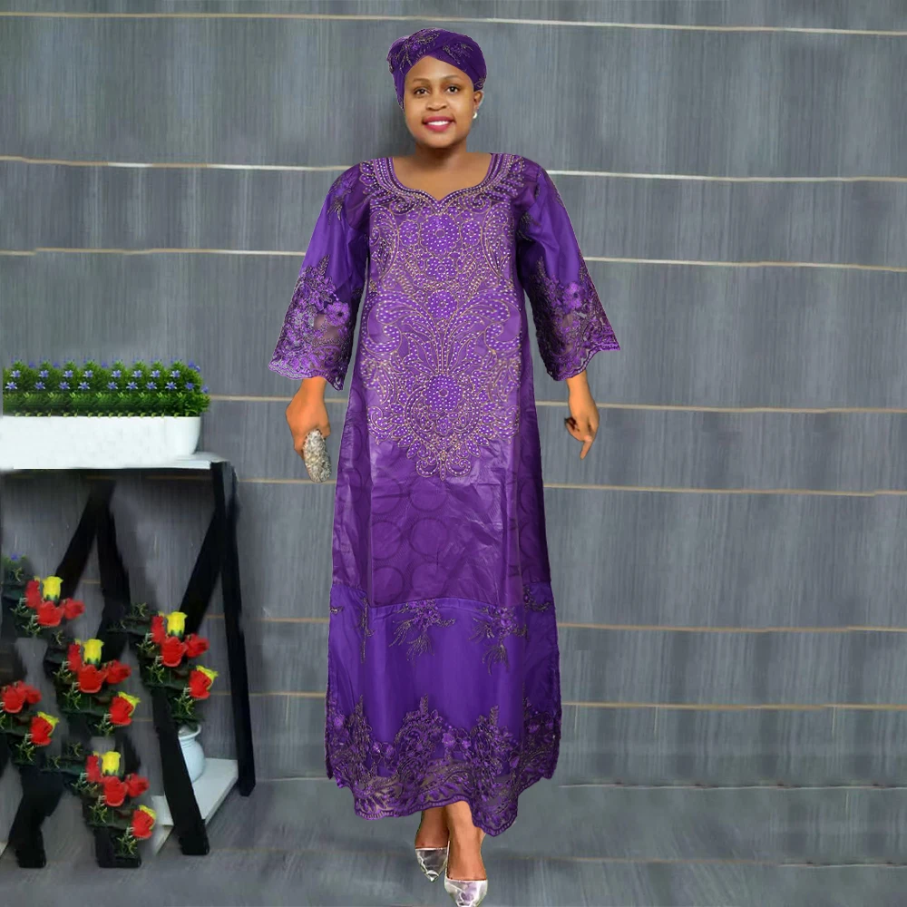 H&D New African Clothes For Women Traditional Embroidery Dresses Bazin Ankara Women High quality Party Wedding Occasion
H&D New African Clothes For Women Traditional Embroidery Dresses Bazin Ankara Women High quality Party Wedding Occasion
