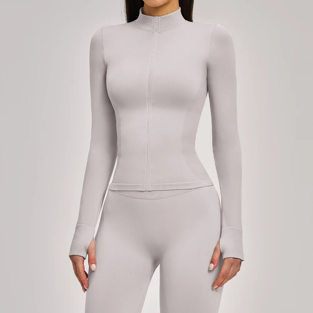 Women's Seamless Yoga Long Sleeved Zipper Cardigan Stand Up Collar Jacket Running Shirt Gym Top Slim Fitness Jogging Sportswear
Women's Seamless Yoga Long Sleeved Zipper Cardigan Stand Up Collar Jacket Running Shirt Gym Top Slim Fitness Jogging Sportswear