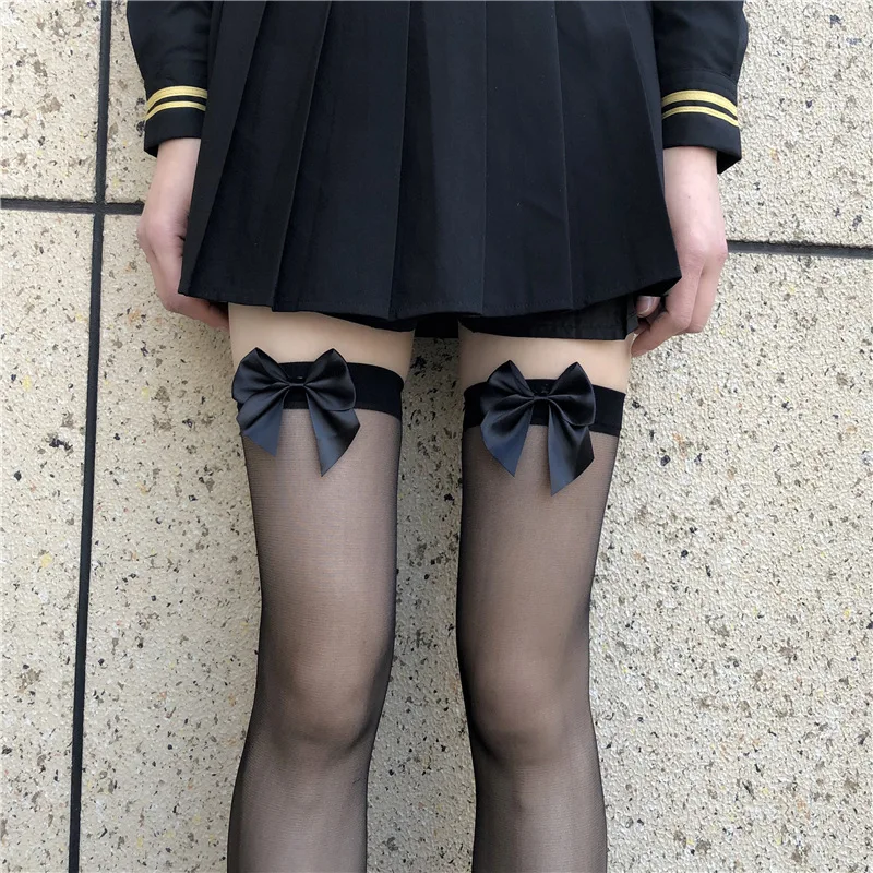 Bow Stockings Women's Thin Overknee Socks Cute Sexy Black Silk All-Match Stockings Thigh High Socks ...A8
Bow Stockings Women's Thin Overknee Socks Cute Sexy Black Silk All-Match Stockings Thigh High Socks ...A8