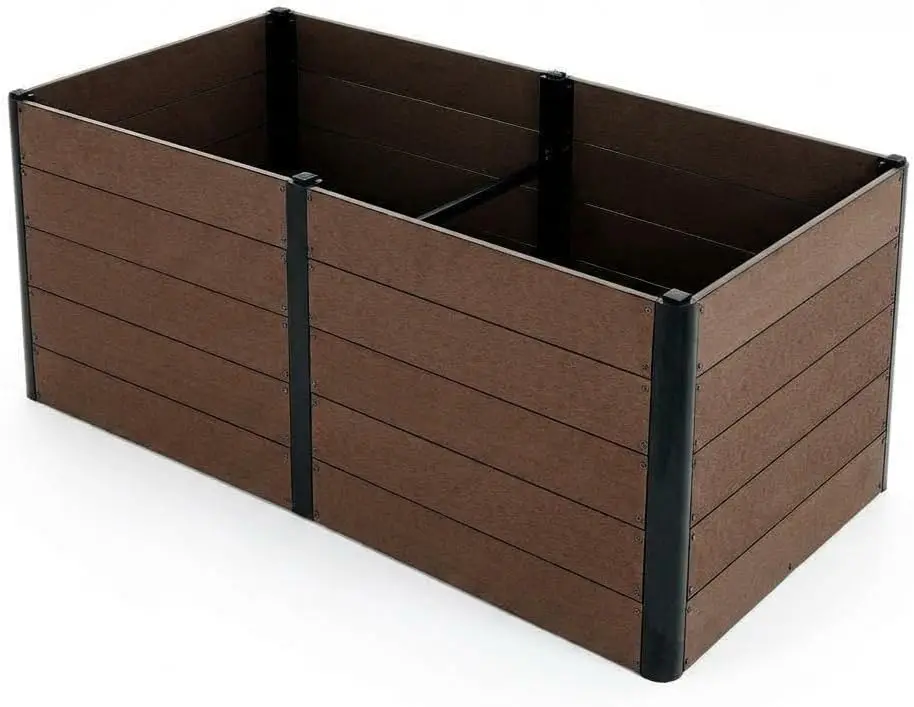 49"x 19"x 30" Raised Garden Bed, Wood-Look WPC Composite Planter Box Outdoor, Metal Frame with Deep Root Design Planter
49"x 19"x 30" Raised Garden Bed, Wood-Look WPC Composite Planter Box Outdoor, Metal Frame with Deep Root Design Planter