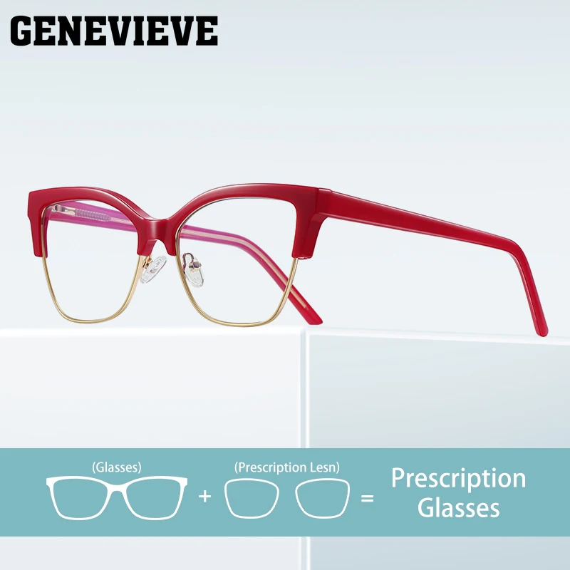 GENEVIEVE Personalized Butterfly Frame Design Women's Anti-Blue Light Glasses Customizable Prescription Photochromic PFD2175
GENEVIEVE Personalized Butterfly Frame Design Women's Anti-Blue Light Glasses Customizable Prescription Photochromic PFD2175