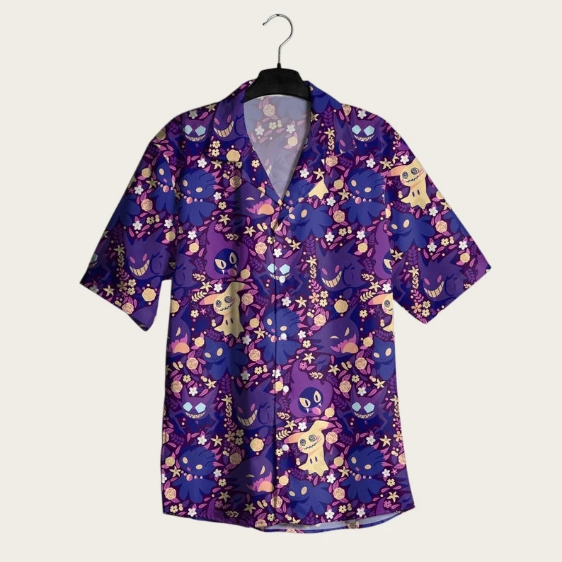 2026 New Fashion Pokémon Gengar Hawaiian Style Shirt Shorts Set Men Women Casual Loungewear Pajama Set Outfit for Beach Parties
2026 New Fashion Pokémon Gengar Hawaiian Style Shirt Shorts Set Men Women Casual Loungewear Pajama Set Outfit for Beach Parties
