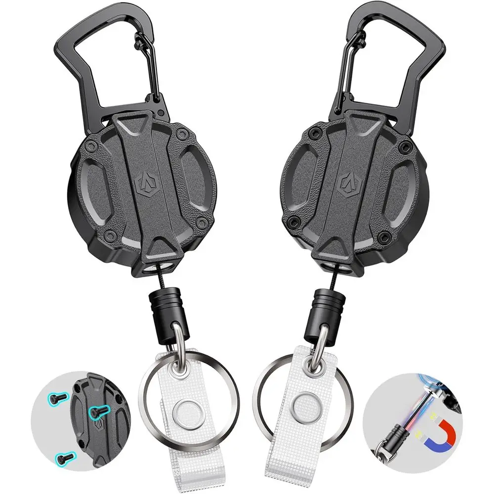 Durable Retractable Keychain with 30.5 Dyneema Cord, Magnetic Closure, for Men, Holds 25oz
Durable Retractable Keychain with 30.5 Dyneema Cord, Magnetic Closure, for Men, Holds 25oz