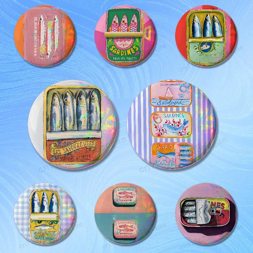 Canned Art Sardines Badges 25 32 44 58 75 mm Cartoon Brooches Cosplay Pins Backpack Shoes Hat Accessories Lover Gifts
Canned Art Sardines Badges 25 32 44 58 75 mm Cartoon Brooches Cosplay Pins Backpack Shoes Hat Accessories Lover Gifts