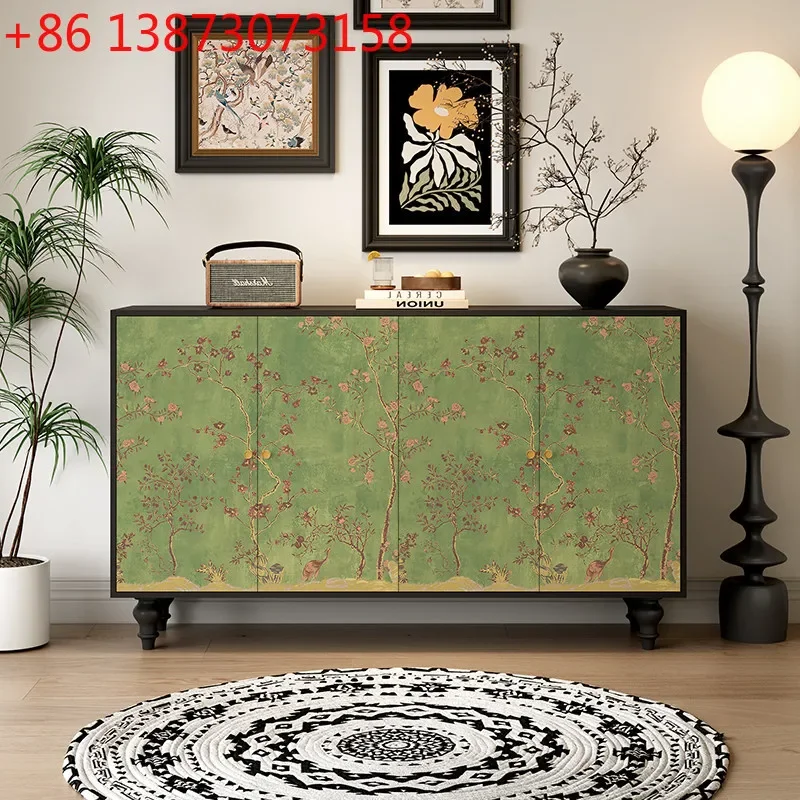 New Chinese-style painted custom solid wood living room hotel homestay bedroom storage cabinet
New Chinese-style painted custom solid wood living room hotel homestay bedroom storage cabinet