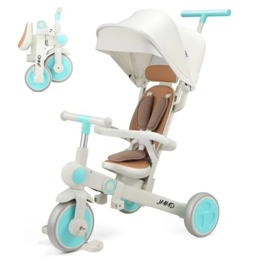 Baby tricycle for outdoor use, steel frame, red, 7-in-1 multifunctional with adjustable parent handle, safety harness, wheel br
Baby tricycle for outdoor use, steel frame, red, 7-in-1 multifunctional with adjustable parent handle, safety harness, wheel br
