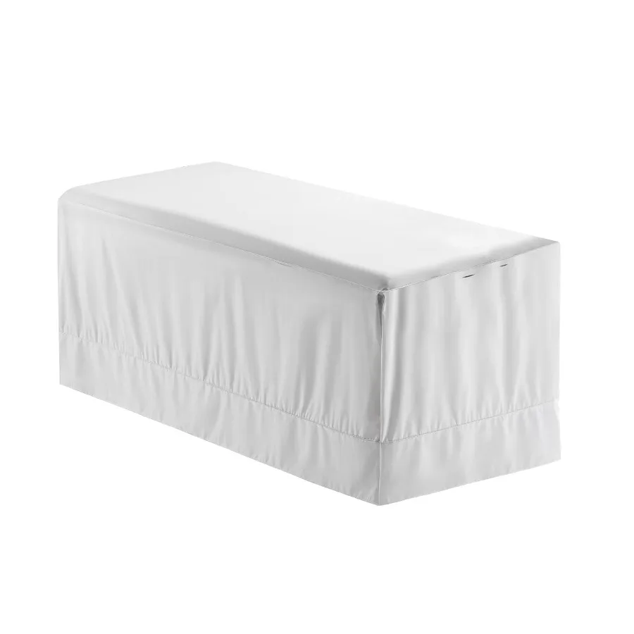 Microfiber Super Soft Stain and Wrinkle Resistant Massage Table Skirt for Spa and Salon Use Machine Washable White Cover Protec
Microfiber Super Soft Stain and Wrinkle Resistant Massage Table Skirt for Spa and Salon Use Machine Washable White Cover Protec