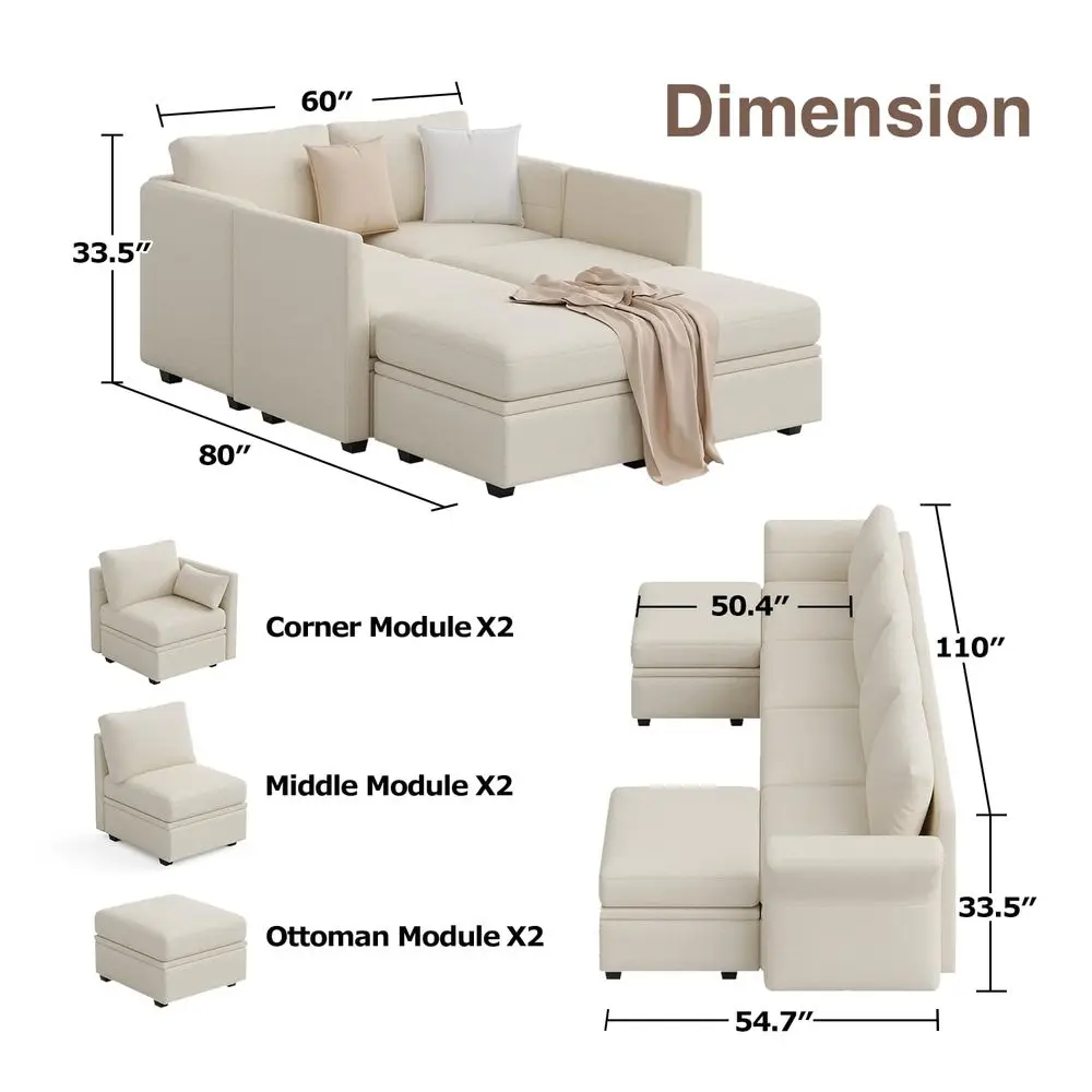 Modular Sectional Sofa with Storage, U Shaped Sectional Couch for Living Room, Convertible Modular Sofa Couch with Ottomans, Hi
Modular Sectional Sofa with Storage, U Shaped Sectional Couch for Living Room, Convertible Modular Sofa Couch with Ottomans, Hi