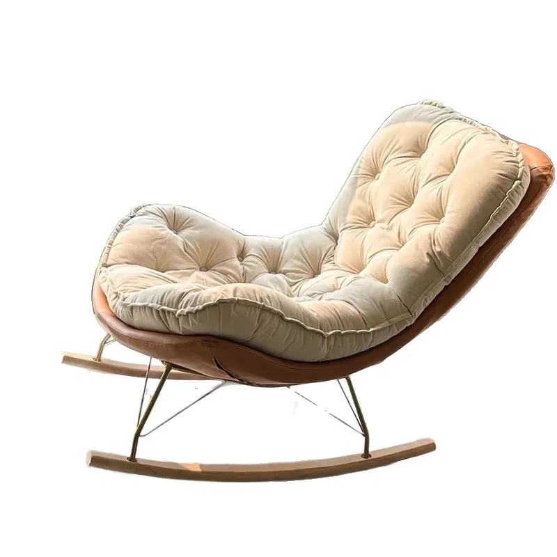 Leisure home Nordic light luxury living room technology cloth sofa chair, single Internet celebrity rocking chair
Leisure home Nordic light luxury living room technology cloth sofa chair, single Internet celebrity rocking chair