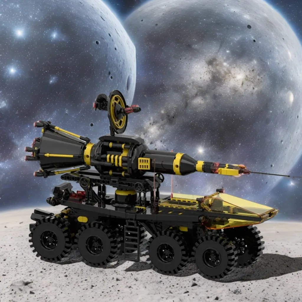 862 шт. MOC Mobile Rocket Transport Blacktron сборка колесница строительные блоки фигурка | Обучающие и демонстрационные игрушки Подарочные украшения
862 шт. MOC Mobile Rocket Transport Blacktron сборка колесница строительные блоки фигурка | Обучающие и демонстрационные игрушки Подарочные украшения