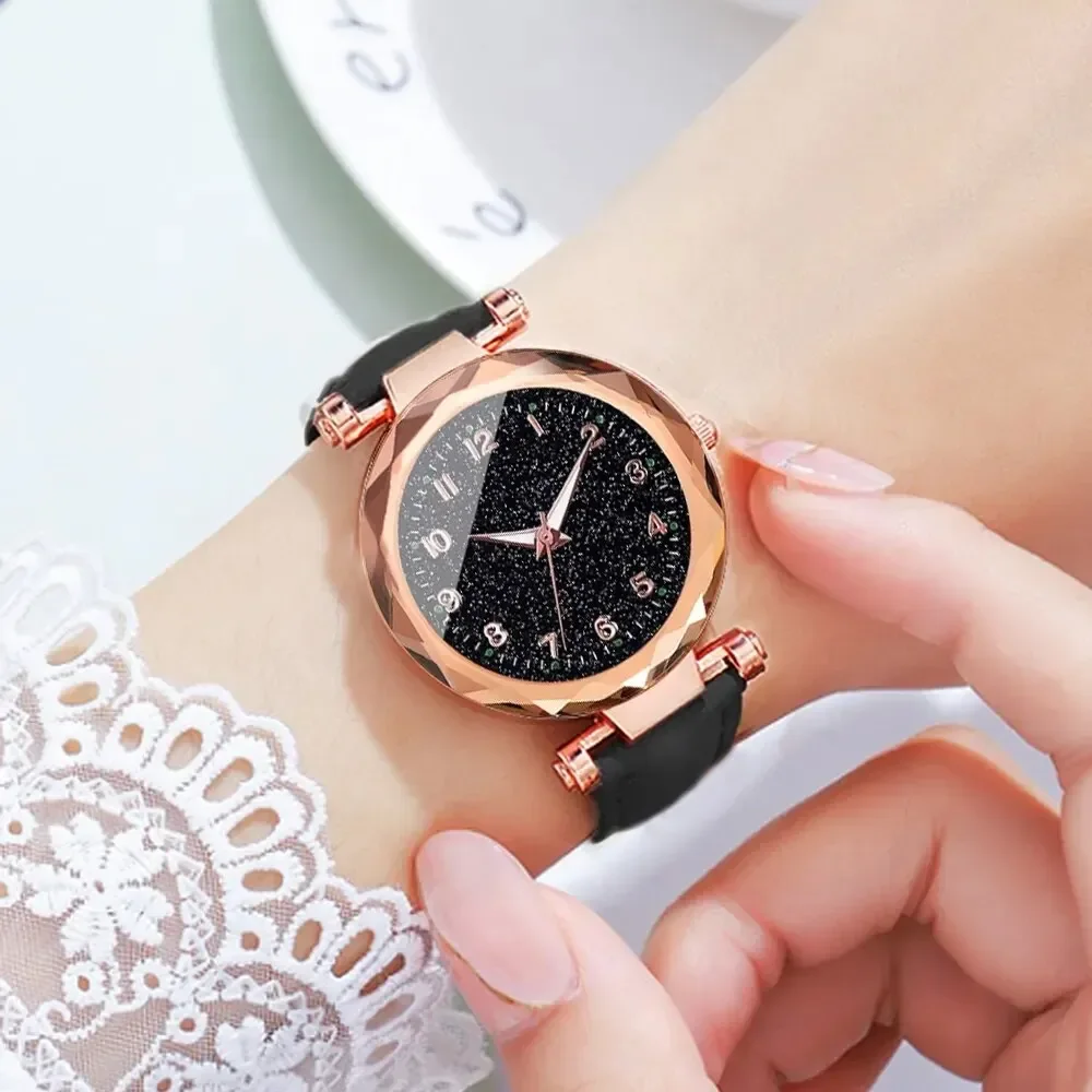 5pcs Set of analog watches for women, new simple and casual wristwatch, black bracelet without box, fashion for women, 5 pieces
5pcs Set of analog watches for women, new simple and casual wristwatch, black bracelet without box, fashion for women, 5 pieces