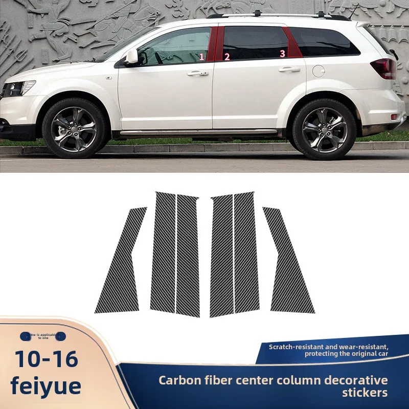Suitable for Dodge 10-16 Feiyue carbon fiber door middle post sticker decorative b-pillar film sticker modified accessories
Suitable for Dodge 10-16 Feiyue carbon fiber door middle post sticker decorative b-pillar film sticker modified accessories