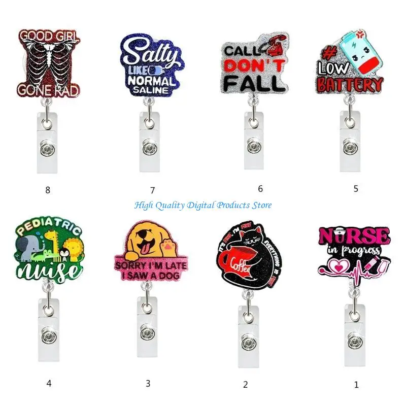 U2JE Cartoon Acrylic Badges Holder Clip, Nurse Doctor Badges Reels Clip Retractable Badges Reels Holder
U2JE Cartoon Acrylic Badges Holder Clip, Nurse Doctor Badges Reels Clip Retractable Badges Reels Holder