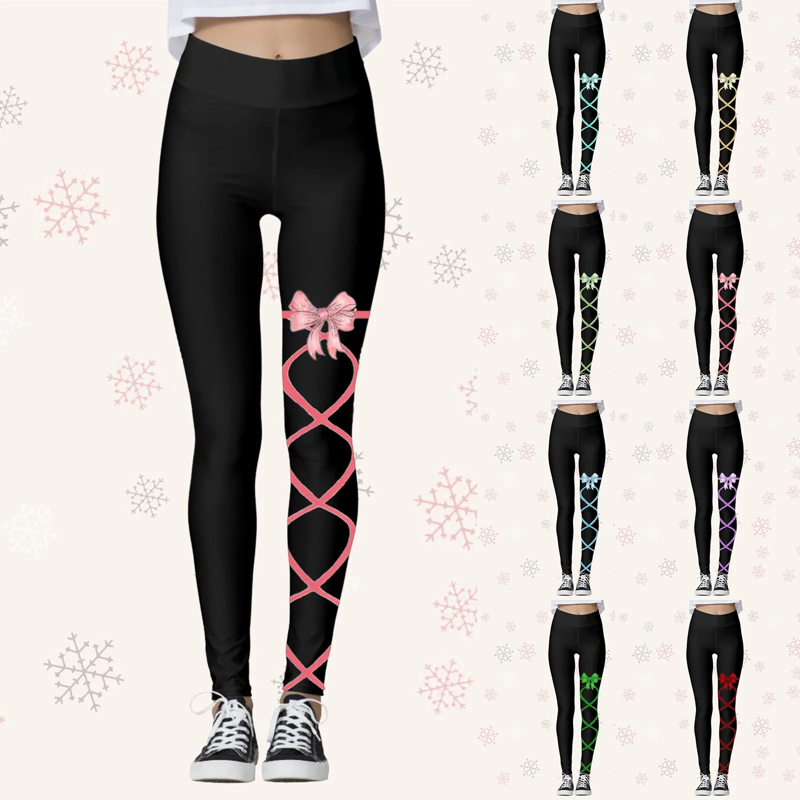 Women's Fashionable Bow printed Pattern solid color casual sports fitness Style yoga pants 2024 High Waist Comfortable Costume
Women's Fashionable Bow printed Pattern solid color casual sports fitness Style yoga pants 2024 High Waist Comfortable Costume