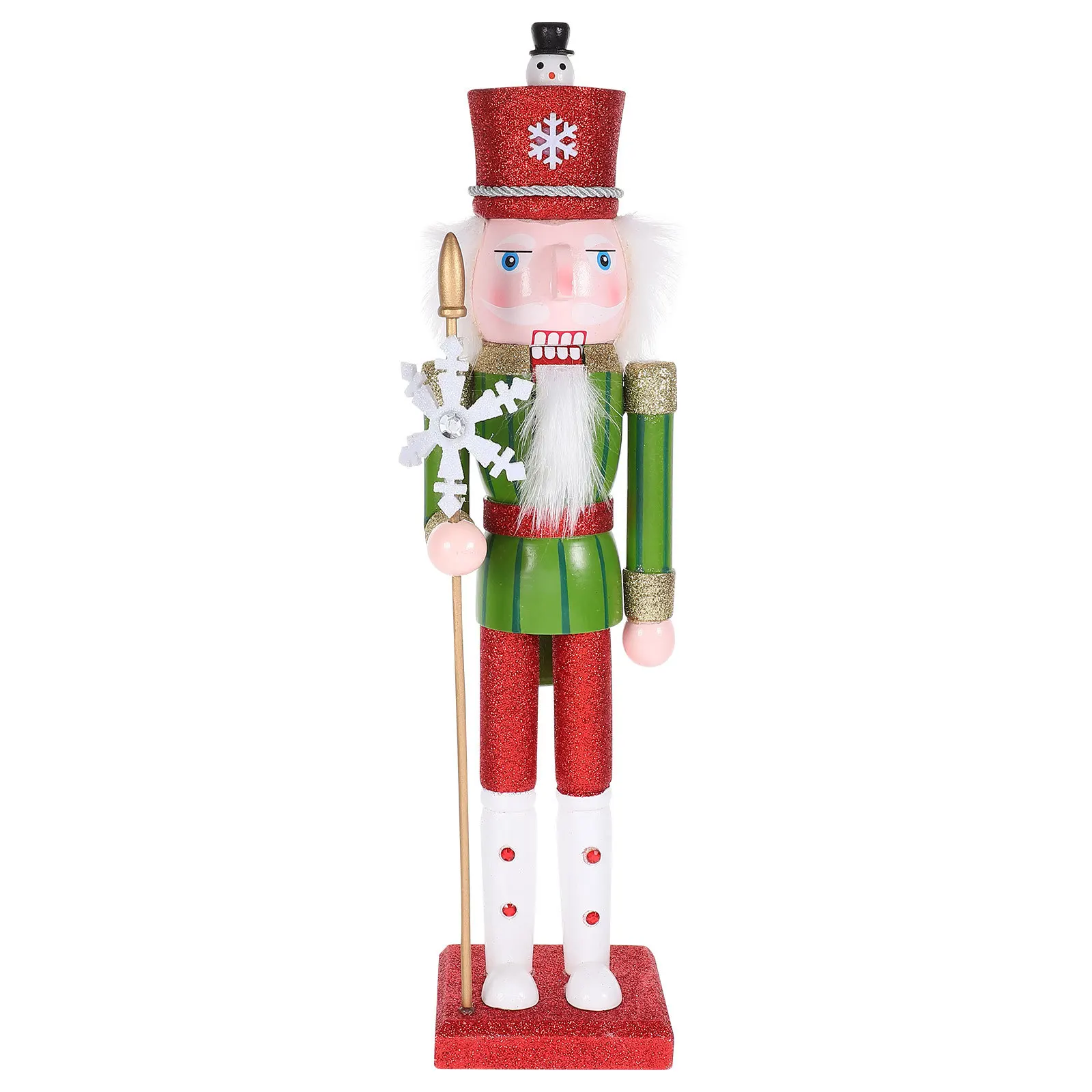Wooden Nutcracker Ornament Green Snowflake Design Christmas Decor For Living Room Desktop Xmas Gift Festival Decoration
Wooden Nutcracker Ornament Green Snowflake Design Christmas Decor For Living Room Desktop Xmas Gift Festival Decoration