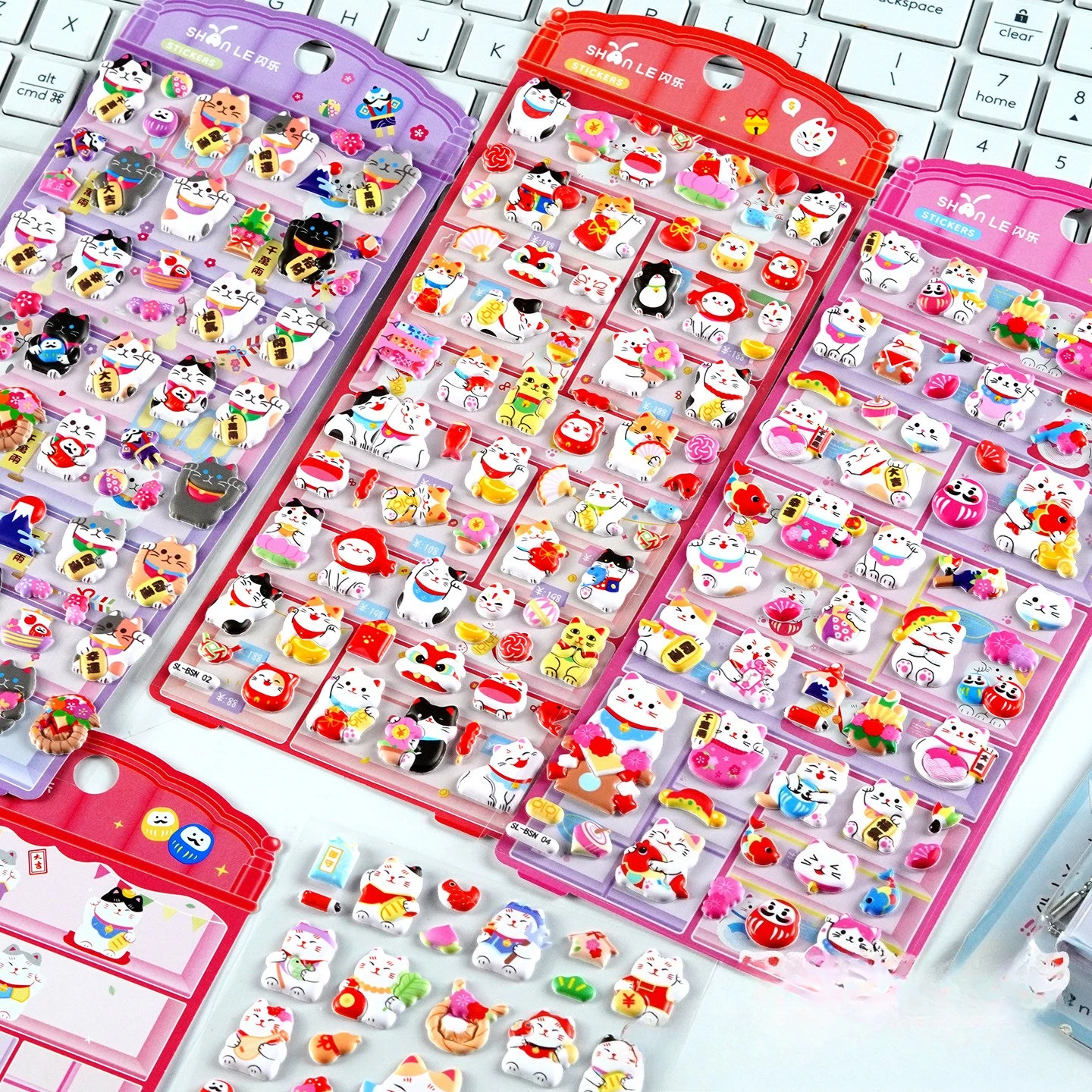 3D Puffy Stickers Japanese Lucky Cat EVA Cute Cartoon DIY Educational Decor Stickers for Kids Phone Laptop Birthday Gifts
3D Puffy Stickers Japanese Lucky Cat EVA Cute Cartoon DIY Educational Decor Stickers for Kids Phone Laptop Birthday Gifts