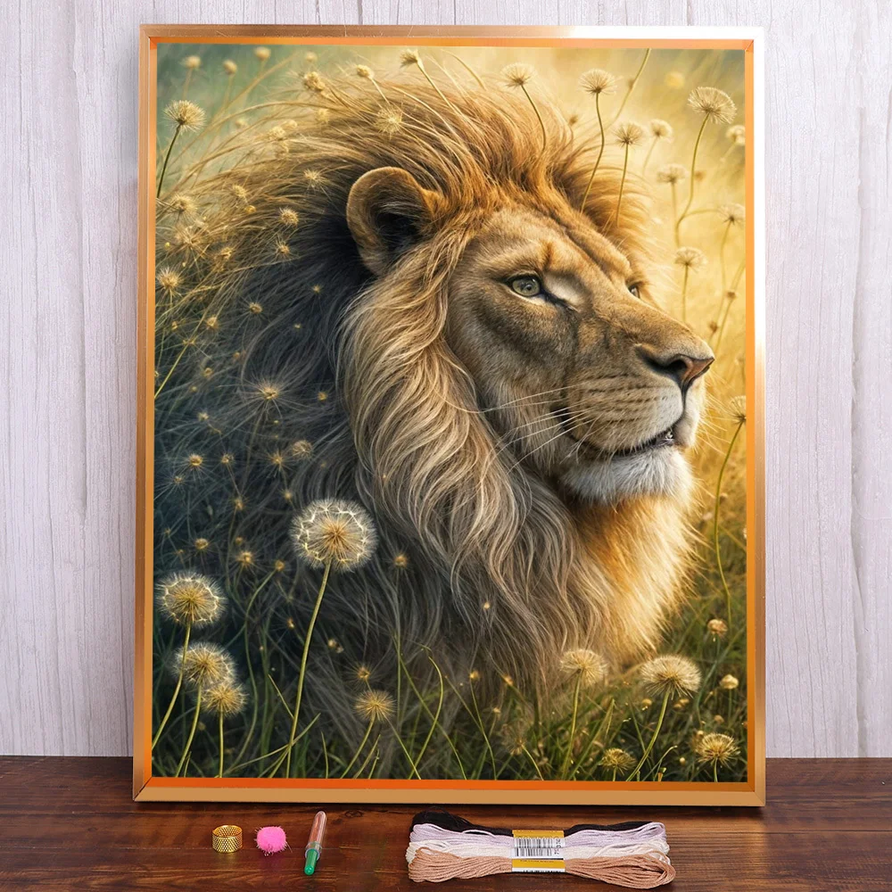 Animal Lion Printed Fabric 11CT Cross-Stitch Embroidery Full Kit Sewing Craft Handicraft Handiwork Counted Home Decor Room
Animal Lion Printed Fabric 11CT Cross-Stitch Embroidery Full Kit Sewing Craft Handicraft Handiwork Counted Home Decor Room