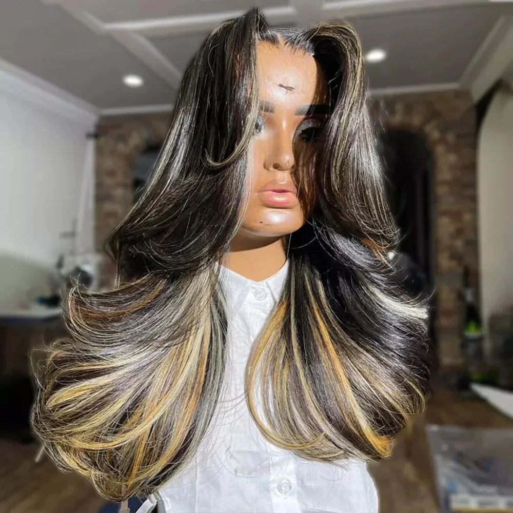 1B/27 Highlight Body Wave 13x4 HD Lace Frontal Wig Human Hair Brazilian 180 Density Ombre Blonde Colored Human Hair Wigs 30 inch
1B/27 Highlight Body Wave 13x4 HD Lace Frontal Wig Human Hair Brazilian 180 Density Ombre Blonde Colored Human Hair Wigs 30 inch