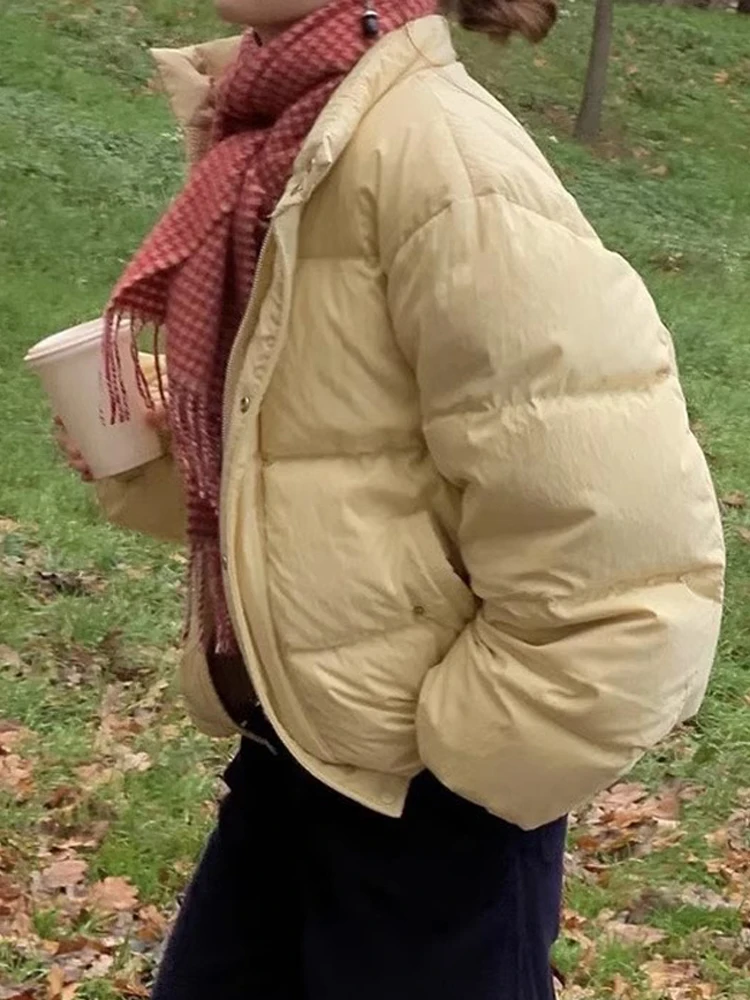 Lerobe Women's Thickened Bread Style down Jacket Spring 2026 Early Korean Casual Pure Color Warm Coat Long Sleeve Zipper
Lerobe Women's Thickened Bread Style down Jacket Spring 2026 Early Korean Casual Pure Color Warm Coat Long Sleeve Zipper