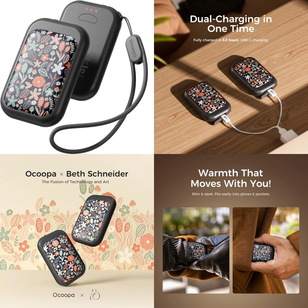 Magnetic Charging Hand Warmer 2 Pack 5000mAh Portable Electric Rechargeable Warm Hands Fast Heat USB Powered Winter Gift for
Magnetic Charging Hand Warmer 2 Pack 5000mAh Portable Electric Rechargeable Warm Hands Fast Heat USB Powered Winter Gift for