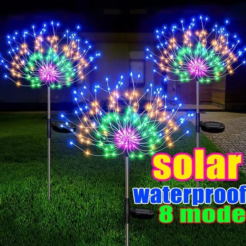 Outdoor LED Solar Firework Lights Garden Decoration Fairy Lights Waterproof Dandelion Lawn Lamp for Garden Landscape Lawn Decor
Outdoor LED Solar Firework Lights Garden Decoration Fairy Lights Waterproof Dandelion Lawn Lamp for Garden Landscape Lawn Decor
