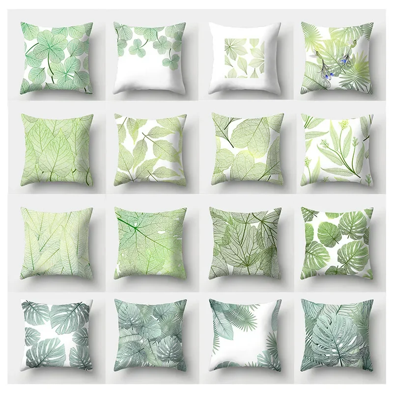 Green plant leaf decoration pillowcase polyester cushion cover 45X45 autumn home sofa
Green plant leaf decoration pillowcase polyester cushion cover 45X45 autumn home sofa
