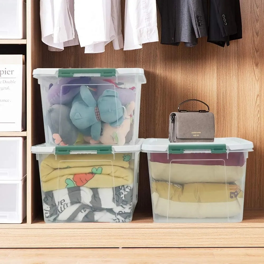 6 Pcs Large Clear Storage Box, 35 Qt Plastic Bins with Lids for Versatile and Durable Home or Office Organization
6 Pcs Large Clear Storage Box, 35 Qt Plastic Bins with Lids for Versatile and Durable Home or Office Organization