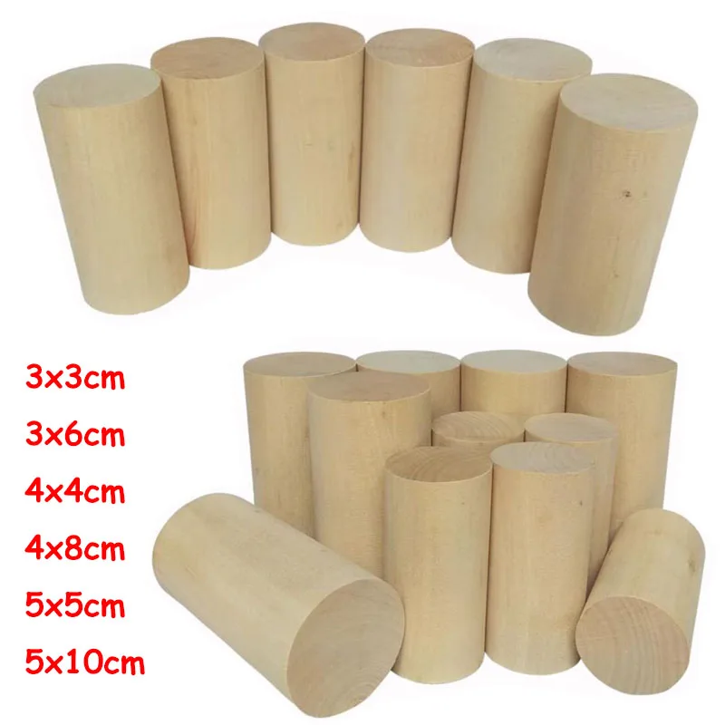 1/2/5/10pcs Wooden Cylinder 3x3/3x6/4x4/4x8/5x5/5x10cm Solid Rod Strip for Woodwork Craft Kids Toy Puzzle Making Material
1/2/5/10pcs Wooden Cylinder 3x3/3x6/4x4/4x8/5x5/5x10cm Solid Rod Strip for Woodwork Craft Kids Toy Puzzle Making Material