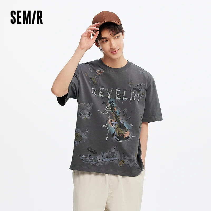 Semir Men's Hand-Painted Graffiti Cotton Tee 2025 Summer New Streetwear Trendy Casual Top
Semir Men's Hand-Painted Graffiti Cotton Tee 2025 Summer New Streetwear Trendy Casual Top