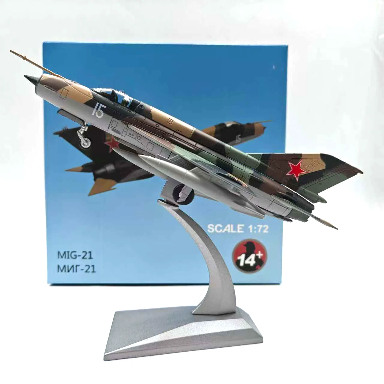Diecast 1:72 Scale Former Soviet Air Force MIG-21 Fighter Alloy Aircraft Model Collectible Toy Gift Souvenir Display Ornament
Diecast 1:72 Scale Former Soviet Air Force MIG-21 Fighter Alloy Aircraft Model Collectible Toy Gift Souvenir Display Ornament