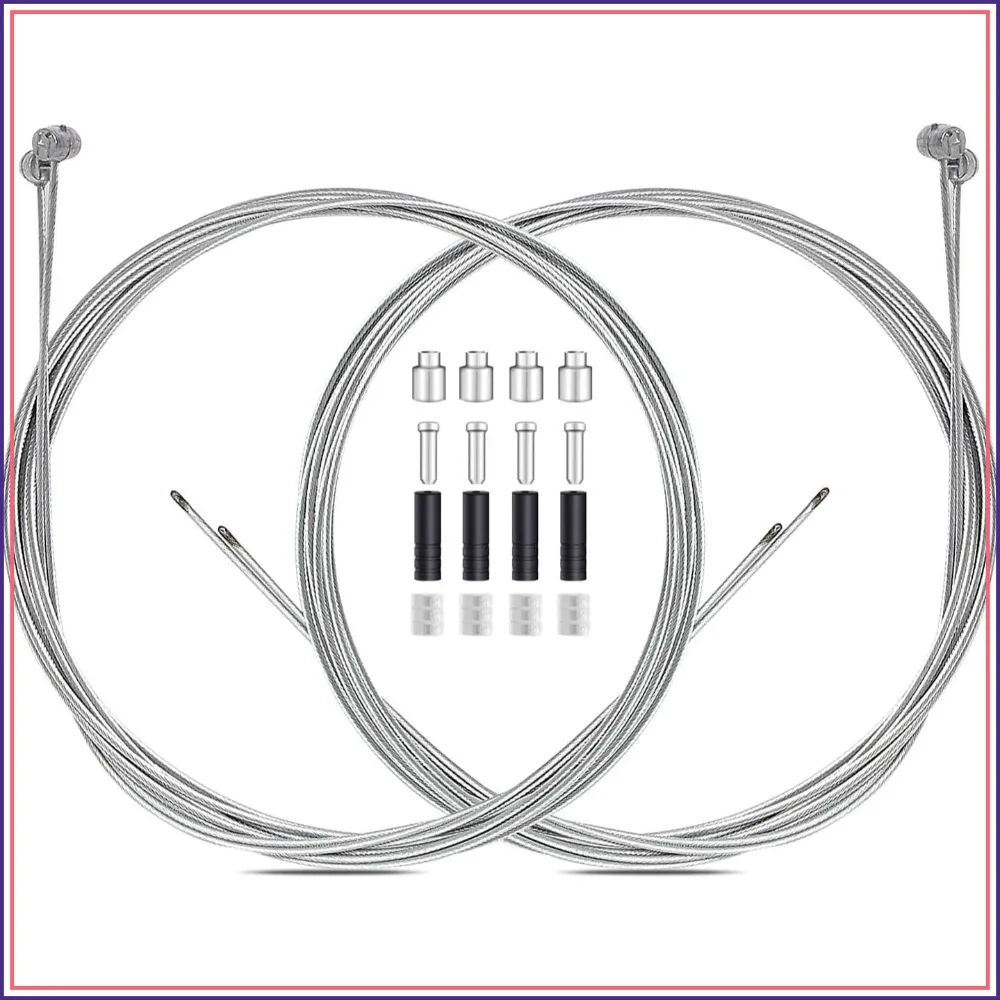 4PCS Premium Bike Brake Cable Set, Universal Standard for MTB & Road Bikes, Front & Rear, 2M with End Caps
4PCS Premium Bike Brake Cable Set, Universal Standard for MTB & Road Bikes, Front & Rear, 2M with End Caps