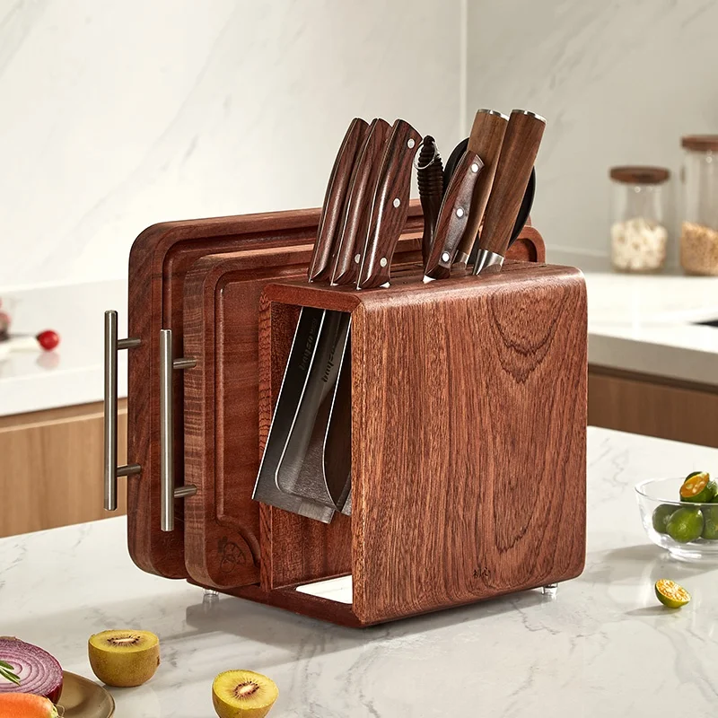 Wood Knife Holder Multi-Function Home Use Kitchen Knife Stand Tool Storage Rack Integrated Cutting Board Holder
Wood Knife Holder Multi-Function Home Use Kitchen Knife Stand Tool Storage Rack Integrated Cutting Board Holder