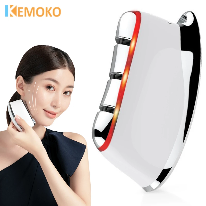 Electric Guasha Massager EMS Face Lifting Firming Skin Clod Heat Remove Edema Body Scraping Red Light Therapy Beauty Device
Electric Guasha Massager EMS Face Lifting Firming Skin Clod Heat Remove Edema Body Scraping Red Light Therapy Beauty Device