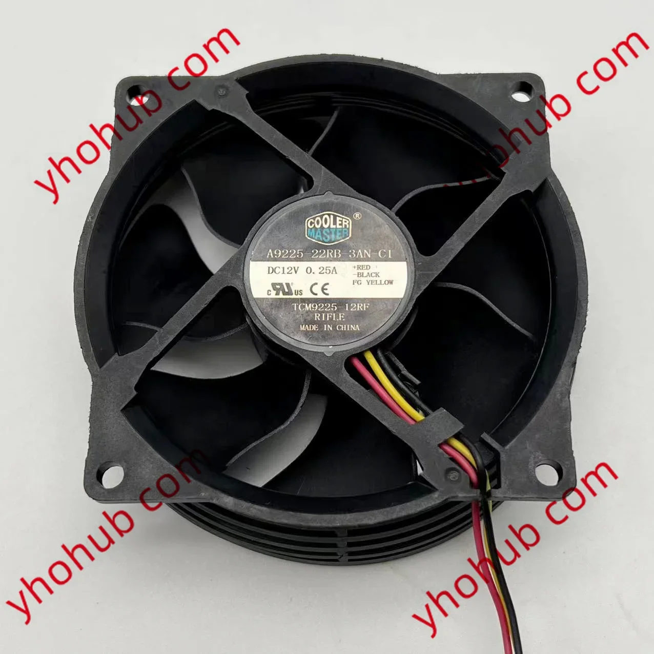 Cooling Master A9225-22RB-3AN-C1 DC 12V 0.25A 95X95X25mm 3-Wire Server Cooling Fan
Cooling Master A9225-22RB-3AN-C1 DC 12V 0.25A 95X95X25mm 3-Wire Server Cooling Fan