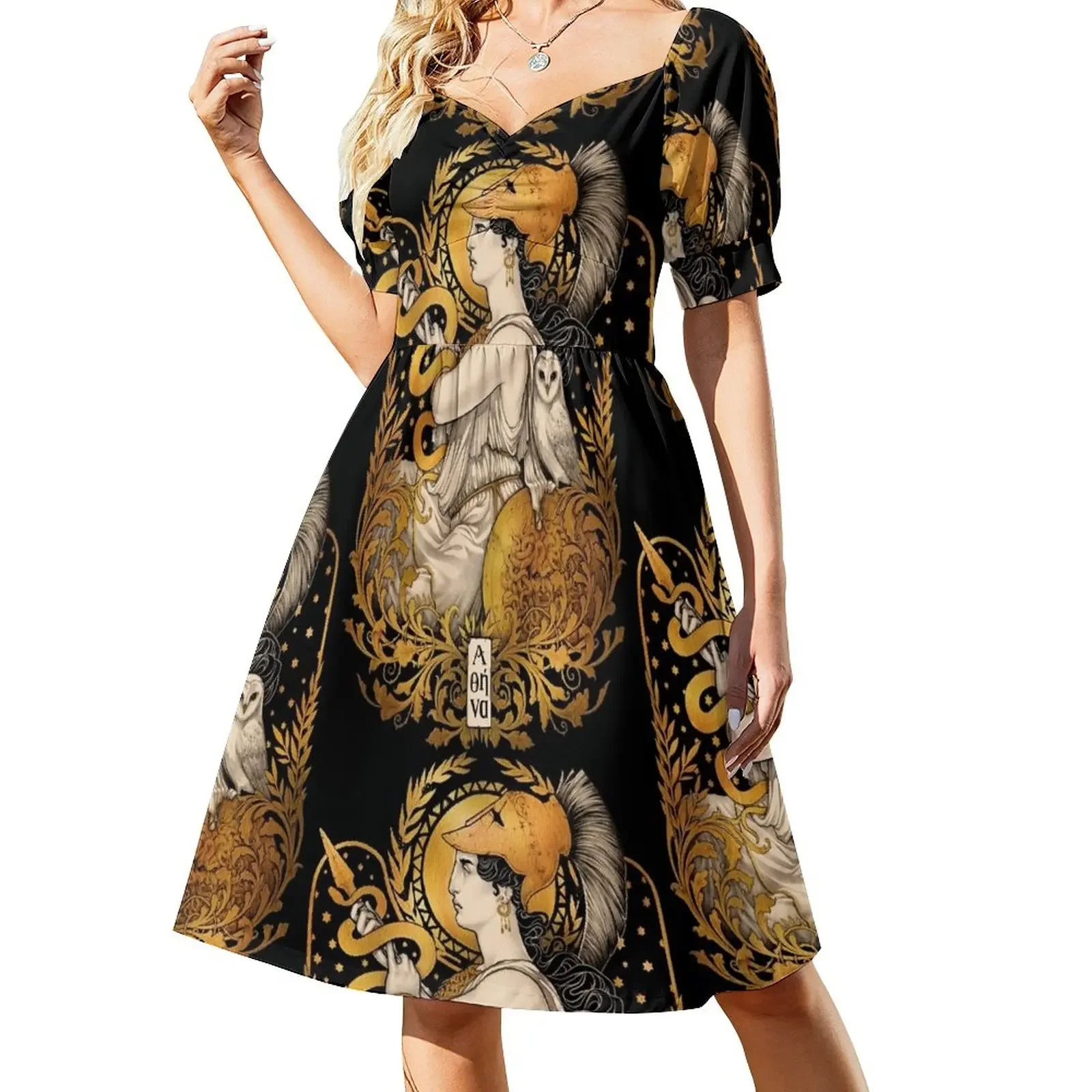 PALLAS ATHENA Short-Sleeved Dress party dresses woman Woman's evening dress
PALLAS ATHENA Short-Sleeved Dress party dresses woman Woman's evening dress