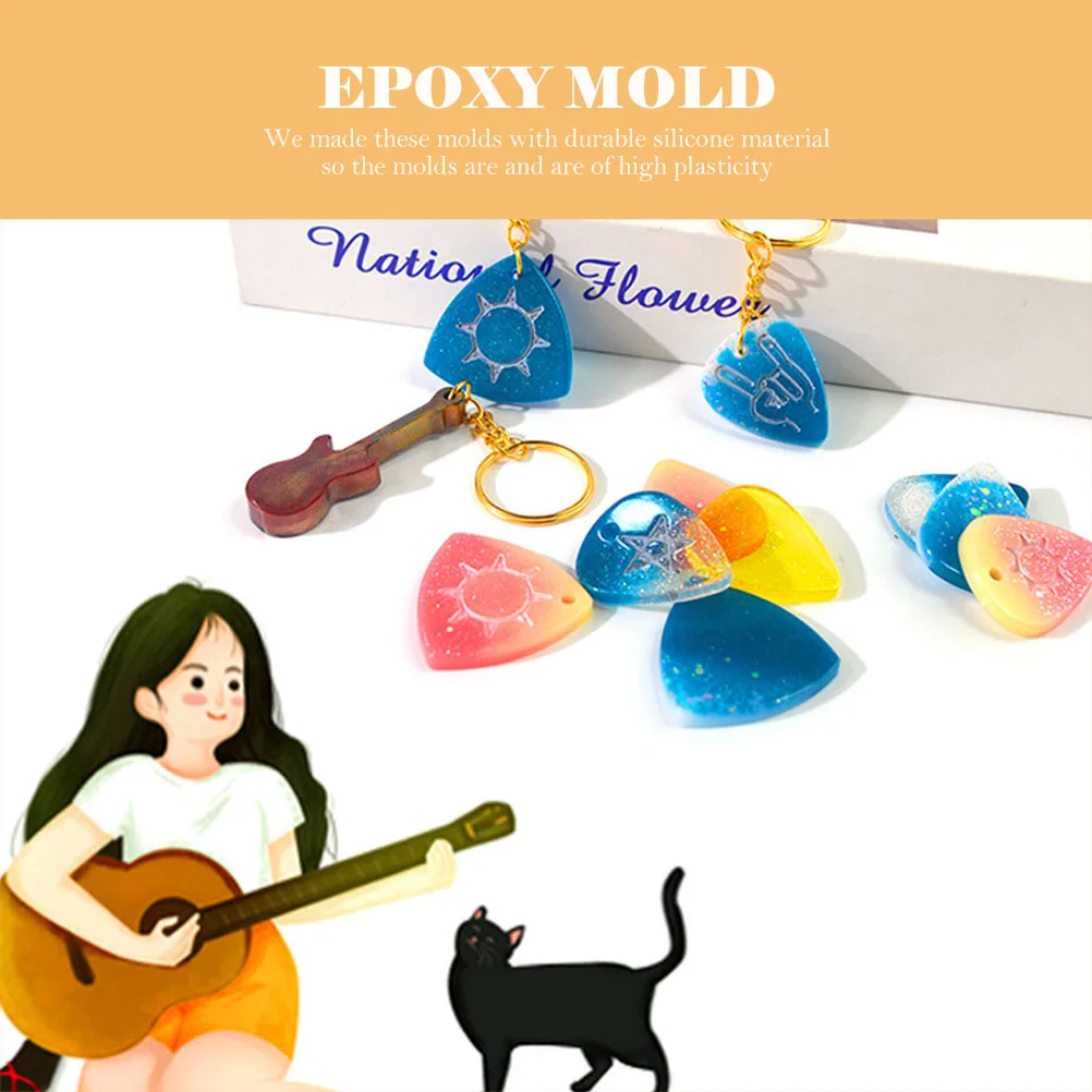 Guitar Pick Mold Crystal Epoxy Pendant Casting Molds Reusable Silicone Nonstick Jewelry Accessories Components
Guitar Pick Mold Crystal Epoxy Pendant Casting Molds Reusable Silicone Nonstick Jewelry Accessories Components