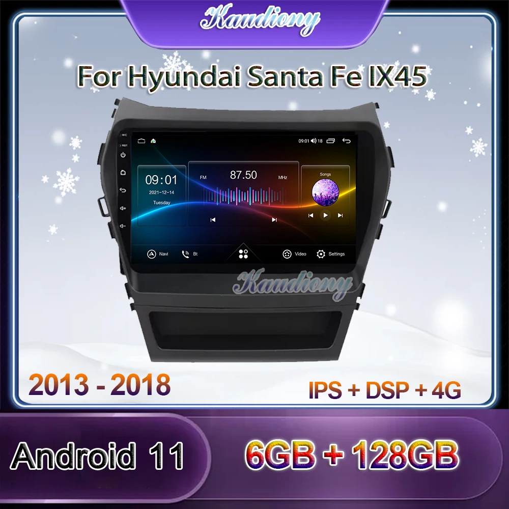 Kaudiony Android 11 Car Radio For Hyundai Santa Fe IX45 Car DVD Multimedia Player Auto GPS Navigation Stereo 4G Video 2013-2018
Kaudiony Android 11 Car Radio For Hyundai Santa Fe IX45 Car DVD Multimedia Player Auto GPS Navigation Stereo 4G Video 2013-2018