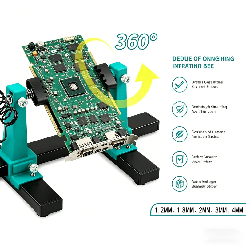 Multi-Function Adjustable Welding Holder Rotatable PCB Soldering Bracket Clamp for Phone Mainboard Soldering Repair Tool
Multi-Function Adjustable Welding Holder Rotatable PCB Soldering Bracket Clamp for Phone Mainboard Soldering Repair Tool