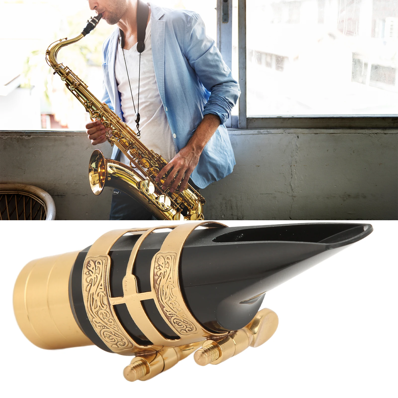 Alto Sax Mouthpiece Kit Alto Sax Mouthpiece Kit with Ligature Metal Brass Saxophone Accessories Beginners
Alto Sax Mouthpiece Kit Alto Sax Mouthpiece Kit with Ligature Metal Brass Saxophone Accessories Beginners