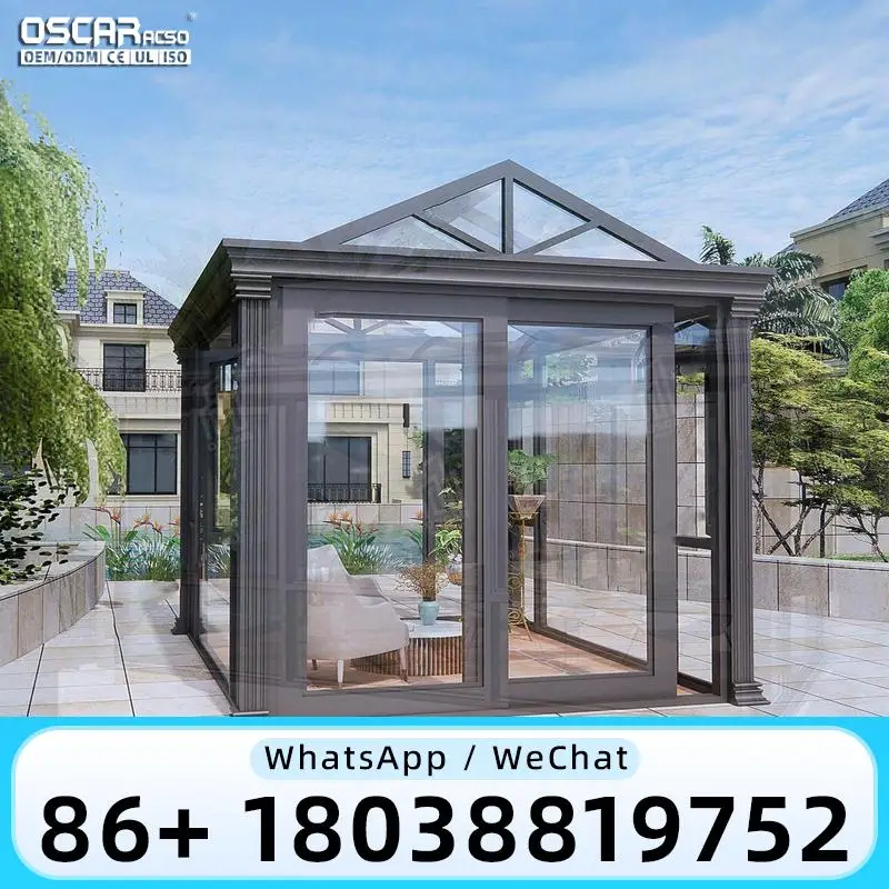 Уличная алюминиевая всесезонная теплица-оранжерея для сада, патио и балкона, современный викторианский дизайн
Уличная алюминиевая всесезонная теплица-оранжерея для сада, патио и балкона, современный викторианский дизайн