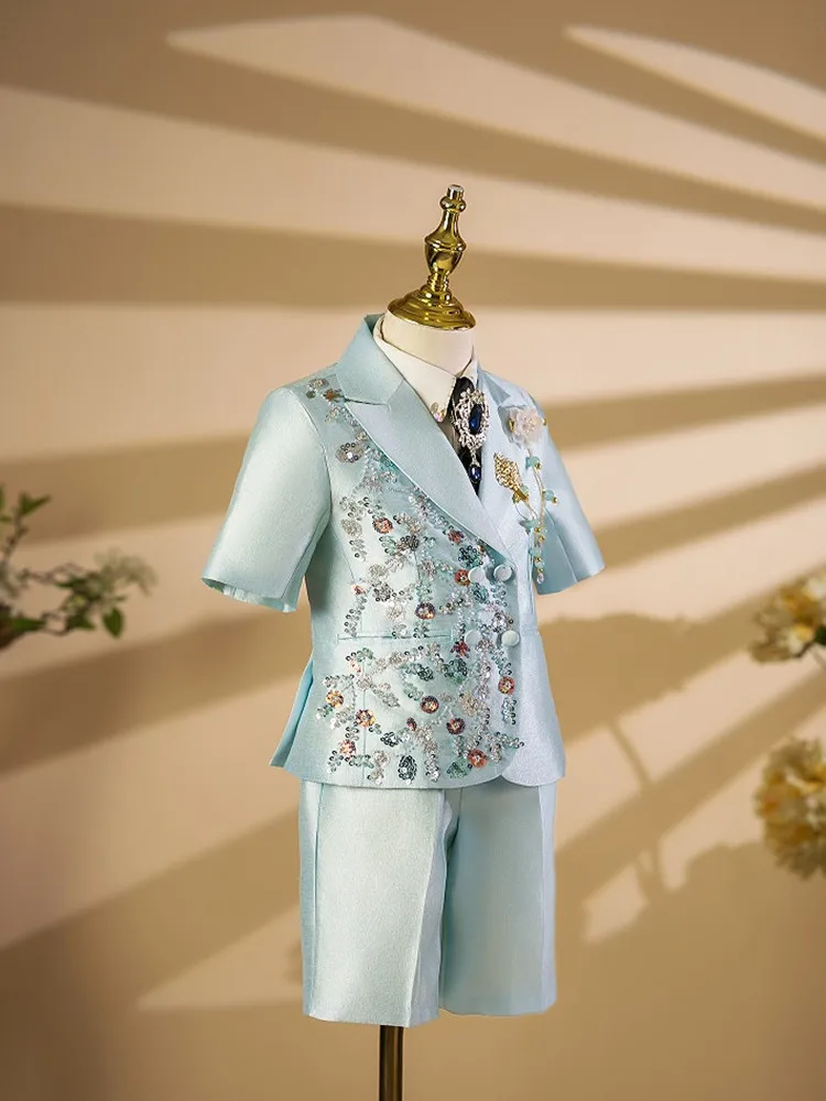 Children's Host Piano Performance Blazers Sets For Weddings Birthday Party Traje De Niño Para Bautizo A4475 Baby Boy Suit
Children's Host Piano Performance Blazers Sets For Weddings Birthday Party Traje De Niño Para Bautizo A4475 Baby Boy Suit