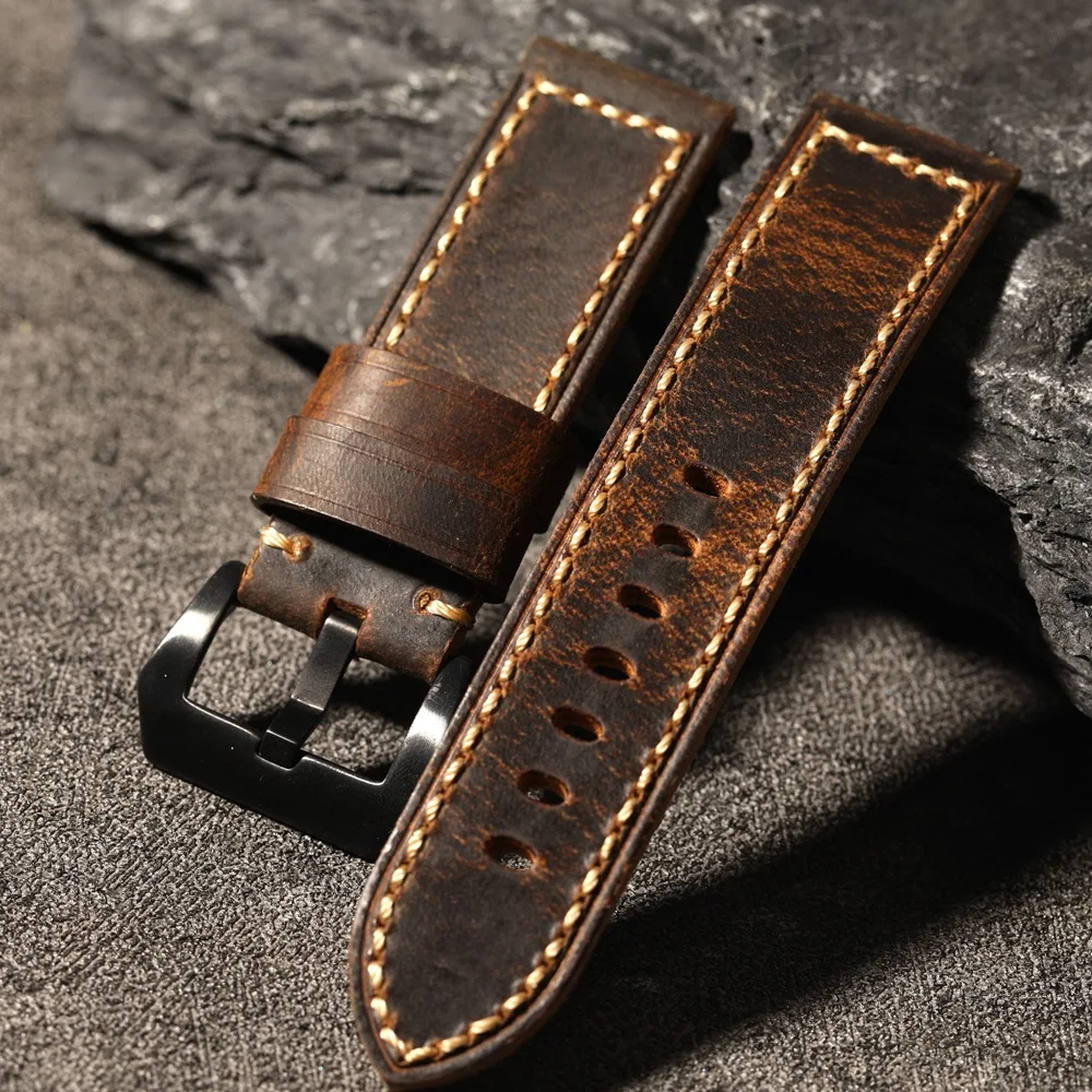Vintage Leather Watch Band 20mm 21mm 22mm Handmade Stitching Cowhide Strap for Omega for Seiko Smartwatch Wristband
Vintage Leather Watch Band 20mm 21mm 22mm Handmade Stitching Cowhide Strap for Omega for Seiko Smartwatch Wristband