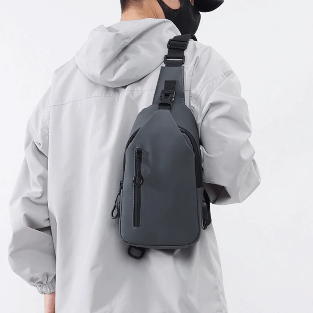 Многофункциональная мужская нагрудная сумка, большая вместительная ткань Оксфорд, уличная сумка через плечо, USB-зарядка, регулируемый ремень
Многофункциональная мужская нагрудная сумка, большая вместительная ткань Оксфорд, уличная сумка через плечо, USB-зарядка, регулируемый ремень