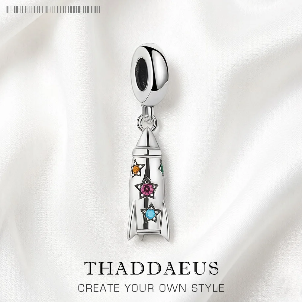 New Colorful Rocket Pendant Dangle Charm 925 Sterling Silver Fashion Jewelry For Women Men Trendy Gift
New Colorful Rocket Pendant Dangle Charm 925 Sterling Silver Fashion Jewelry For Women Men Trendy Gift