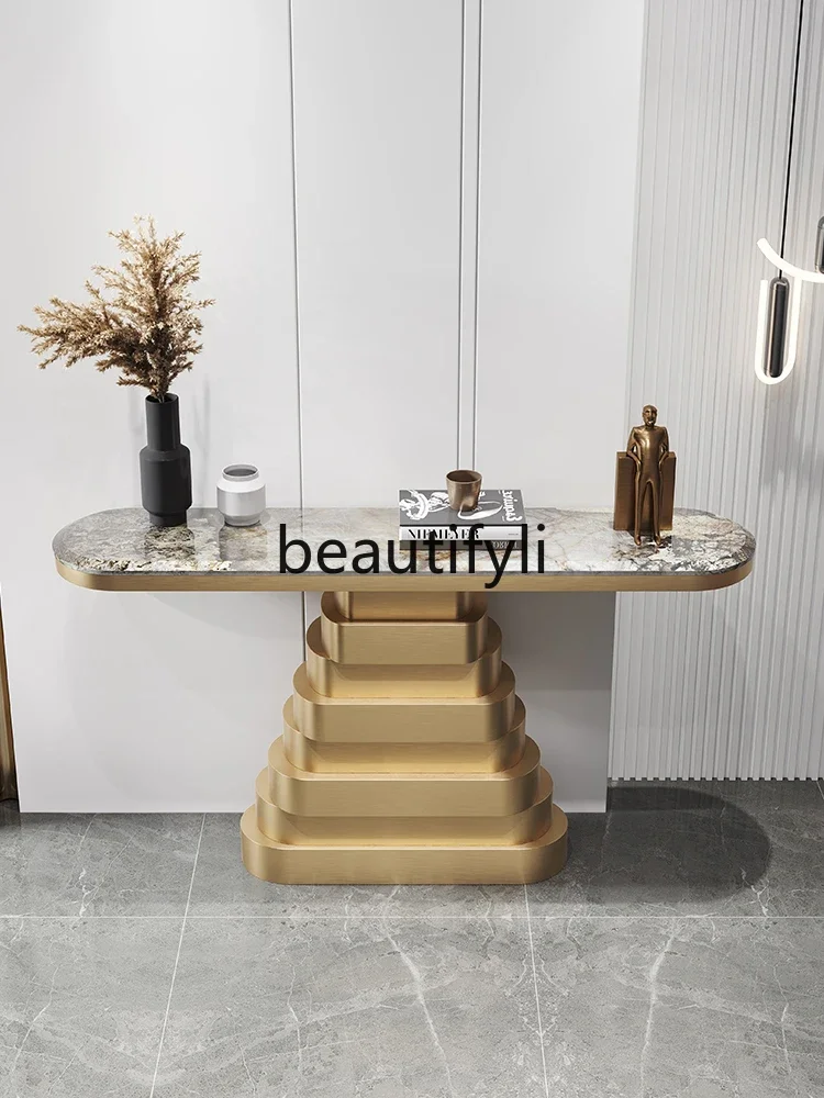 2022 new light luxury entrance natural luxury stone end view modern simple aisle case
2022 new light luxury entrance natural luxury stone end view modern simple aisle case