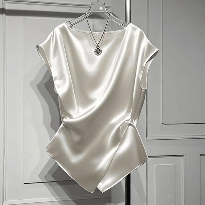 Ultra Comfortable 2026 New Summer Women's Pink Silk Satin Vest Versatile Stylish Shirt Commute Straight Tube Short Sleeve rou...
Ultra Comfortable 2026 New Summer Women's Pink Silk Satin Vest Versatile Stylish Shirt Commute Straight Tube Short Sleeve rou...
