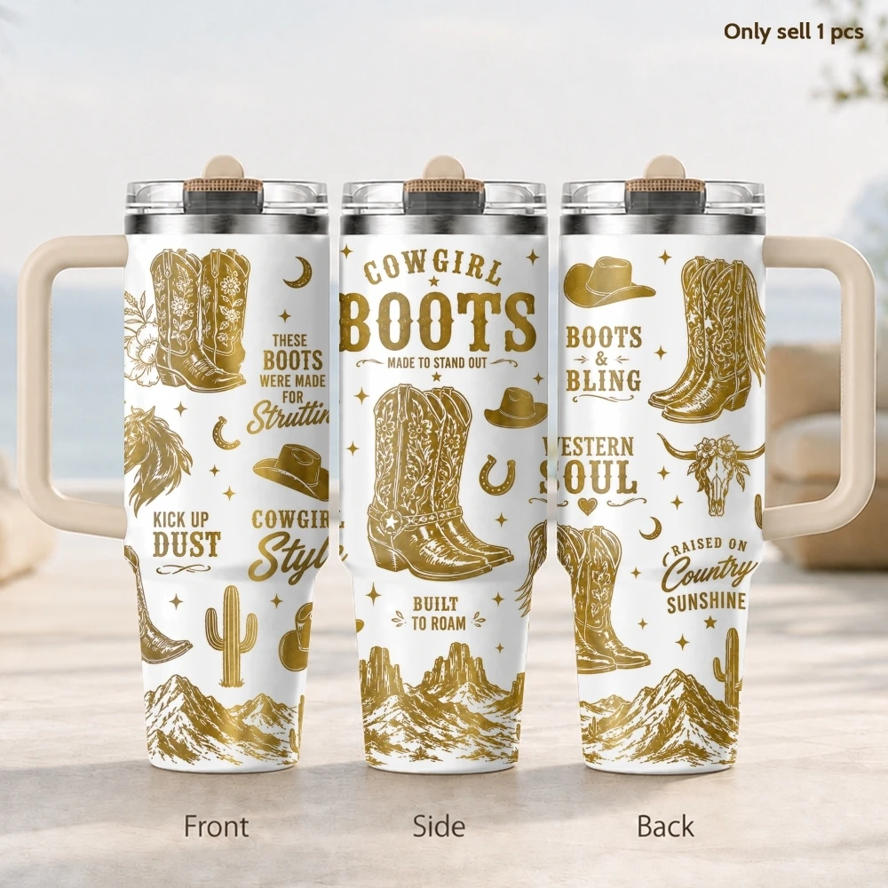 Cowgirl Boots Western Soul Vacuum Flasks 40oz 3rd Gen Vacuum Insulated Stainless Steel Tumbler Cup with Handle Straw Lid Gifts
Cowgirl Boots Western Soul Vacuum Flasks 40oz 3rd Gen Vacuum Insulated Stainless Steel Tumbler Cup with Handle Straw Lid Gifts